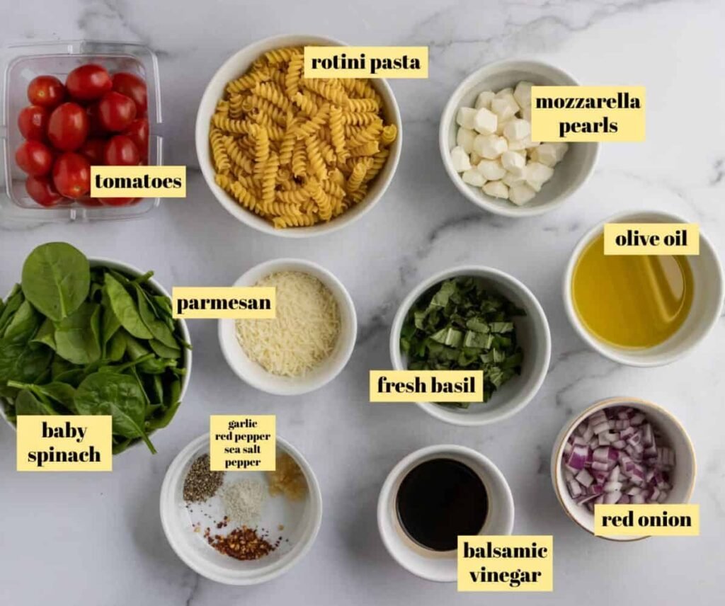 Tomato Basil Pasta Salad
