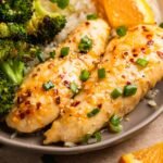 Baked Orange Chicken Sheet Pan Dinner