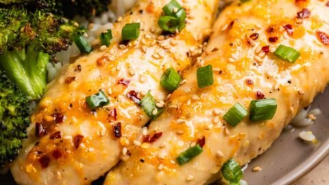 Baked Orange Chicken Sheet Pan Dinner