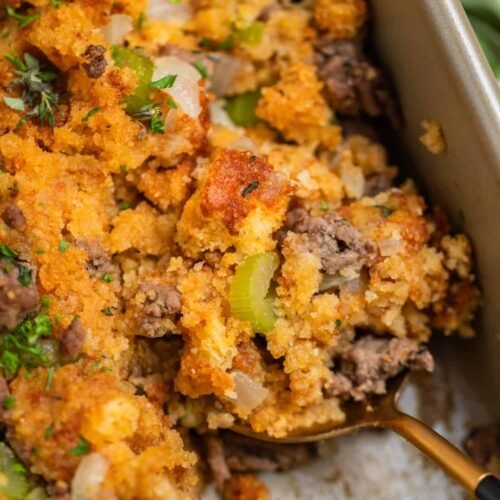 Beef and Cornbread Stuffing