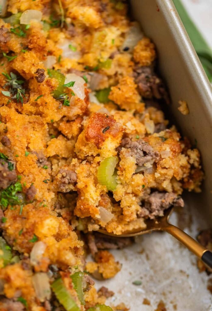Beef and Cornbread Stuffing