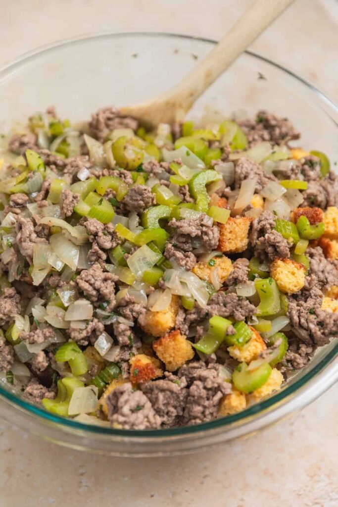 Beef and Cornbread Stuffing