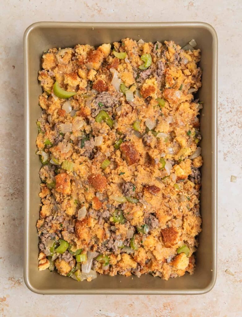 Beef and Cornbread Stuffing