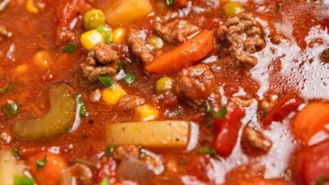 Crock Pot Hamburger Soup