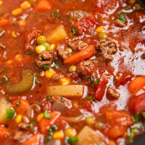 Crock Pot Hamburger Soup