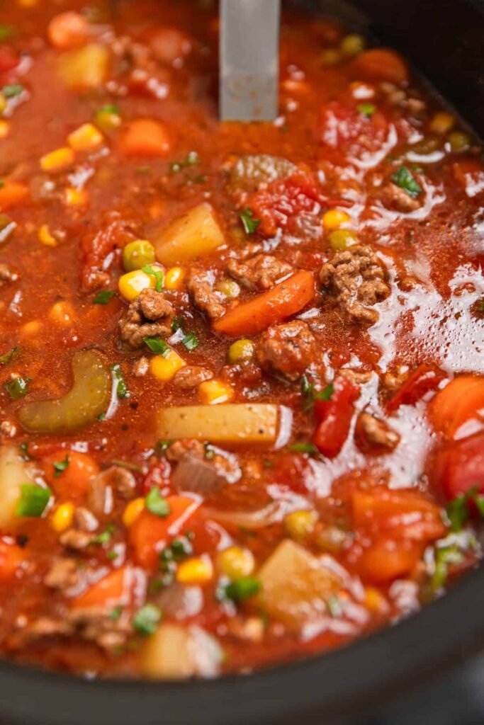Crock Pot Hamburger Soup