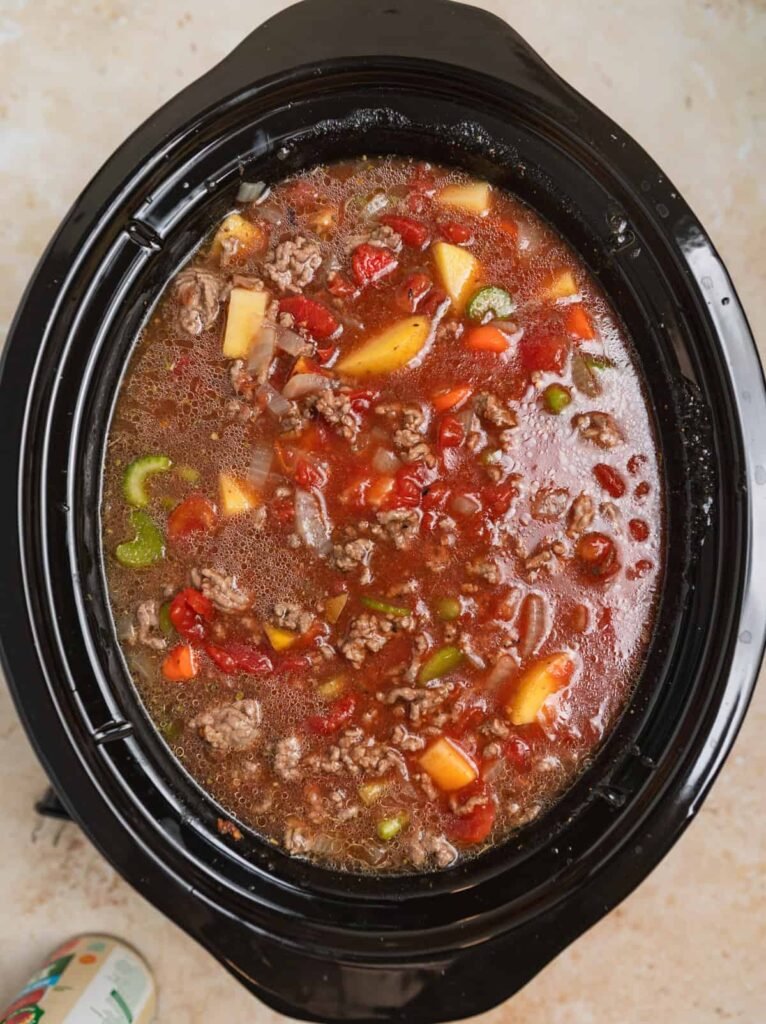 Crock Pot Hamburger Soup