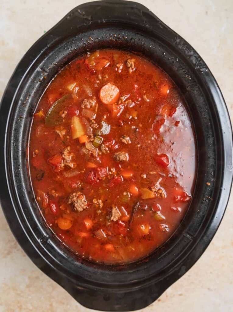 Crock Pot Hamburger Soup