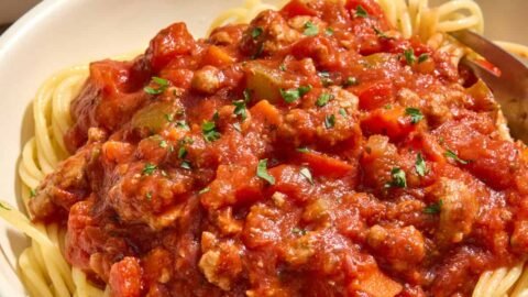 Ground Turkey Spaghetti Sauce
