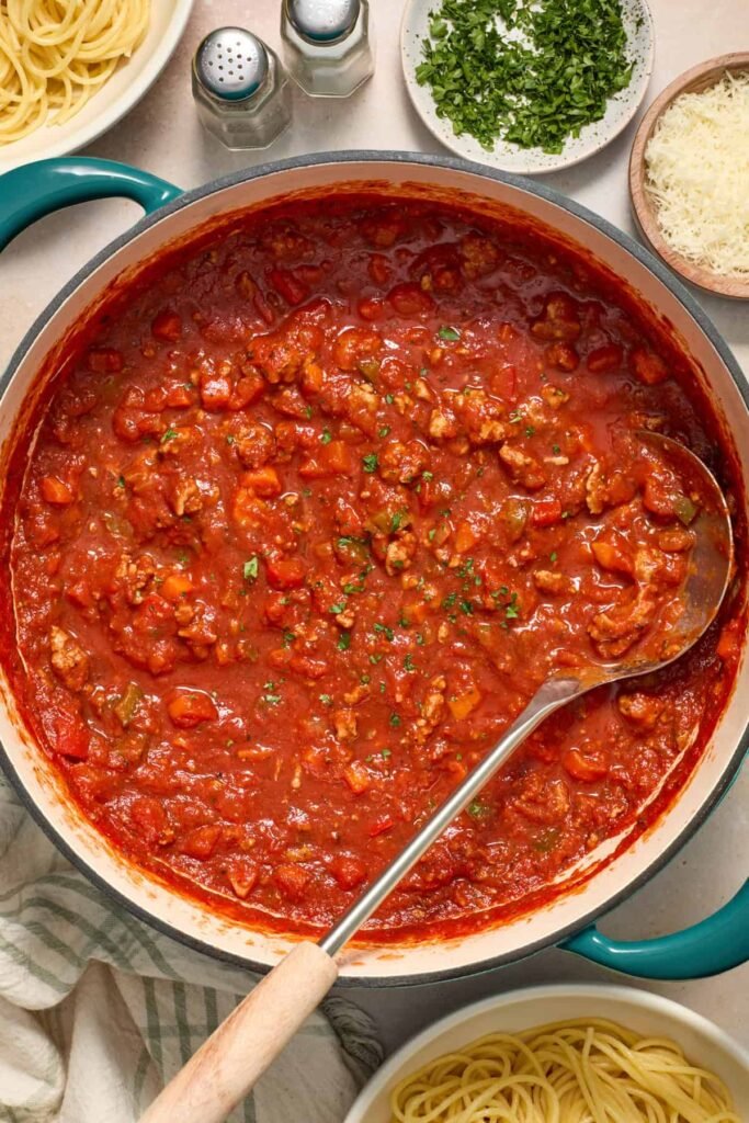 Ground Turkey Spaghetti Sauce
