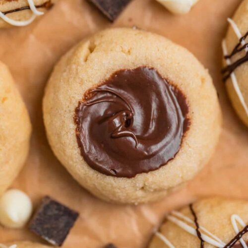 Nutella Thumbprint Cookies