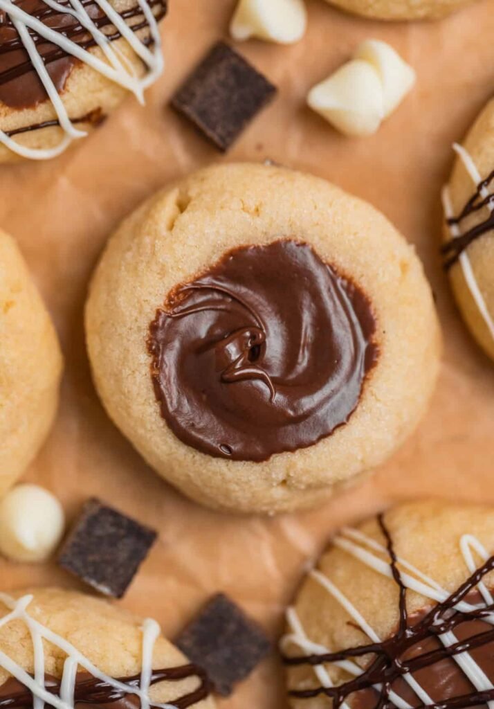 Nutella Thumbprint Cookies