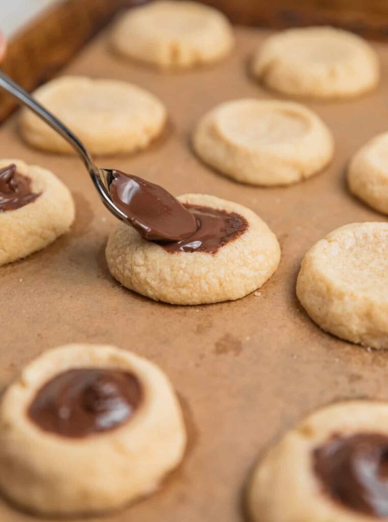 Nutella Thumbprint Cookies