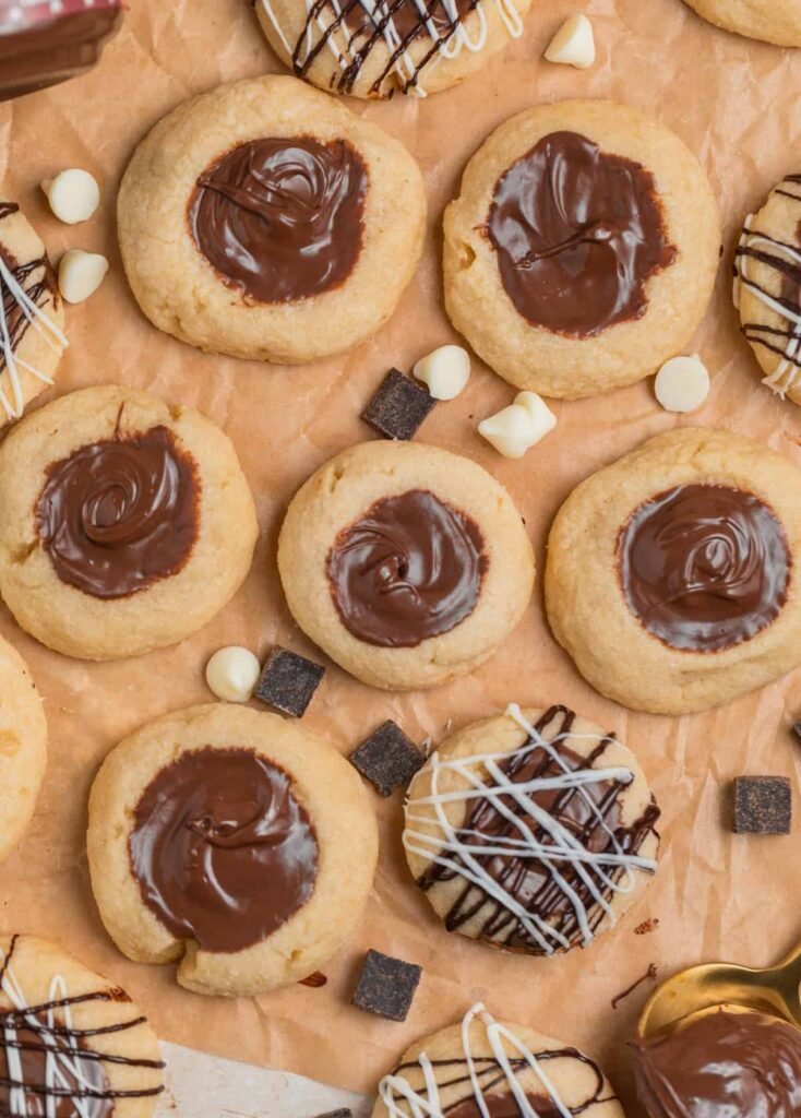 Nutella Thumbprint Cookies