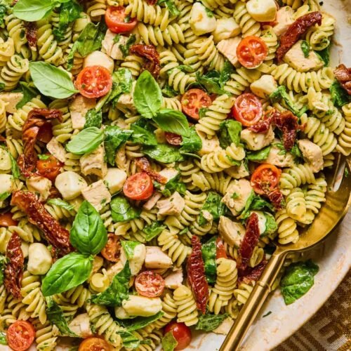 Pesto Chicken Pasta Salad