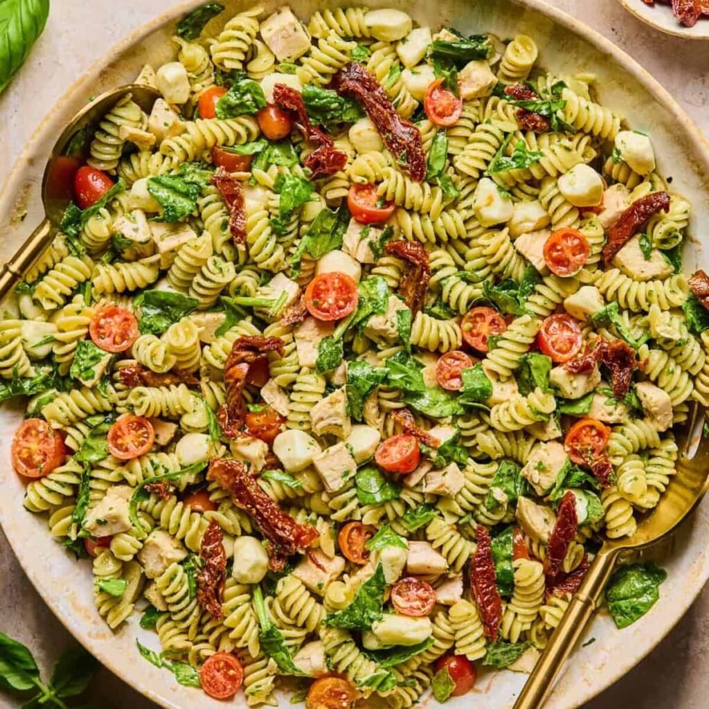 Pesto Chicken Pasta Salad
