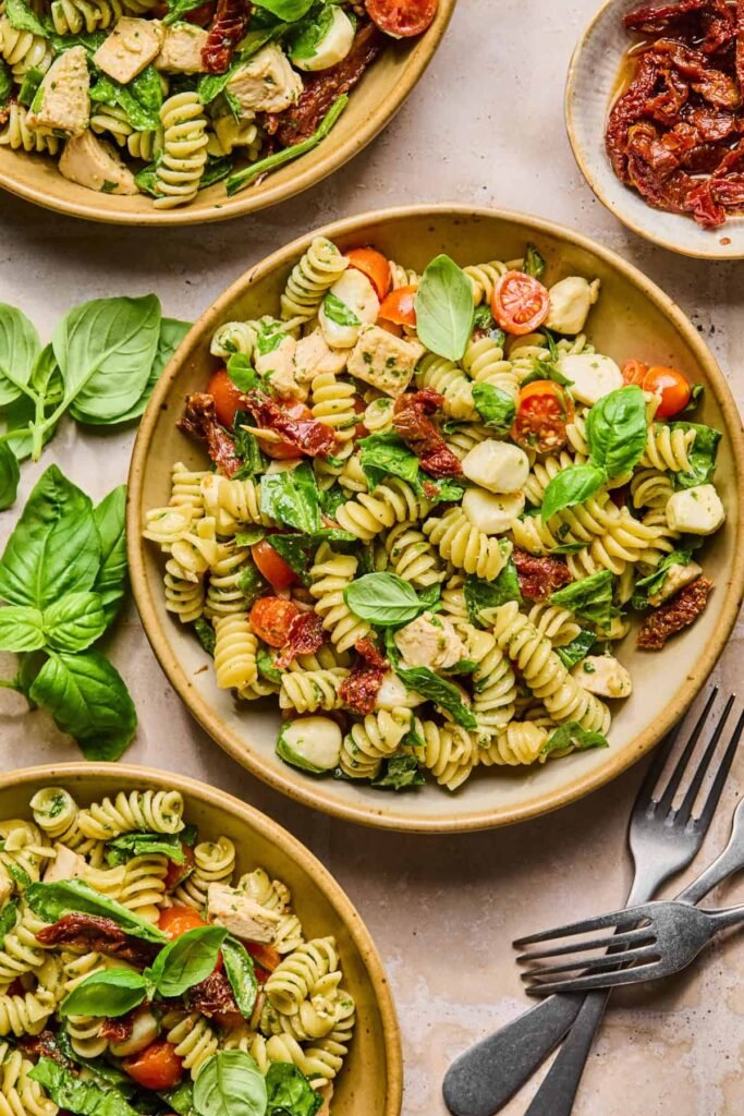 Pesto Chicken Pasta Salad
