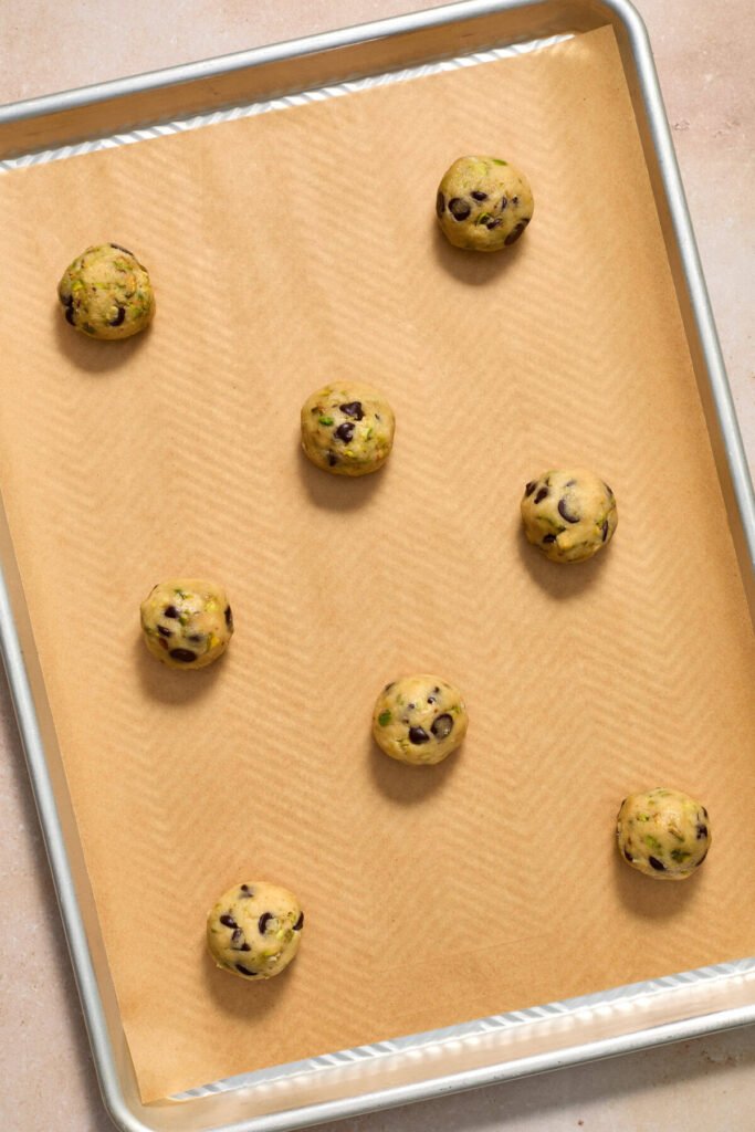 Pistachio Chocolate Chip Cookies