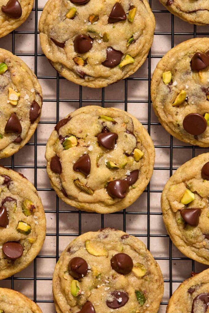 Pistachio Chocolate Chip Cookies