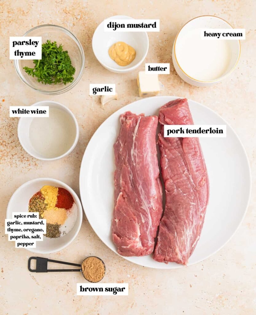 Pork Tenderloin with Mustard Sauce