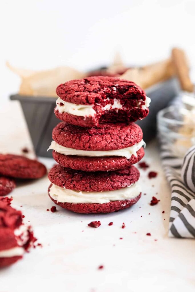 Red Velvet Cake Mix Cookies