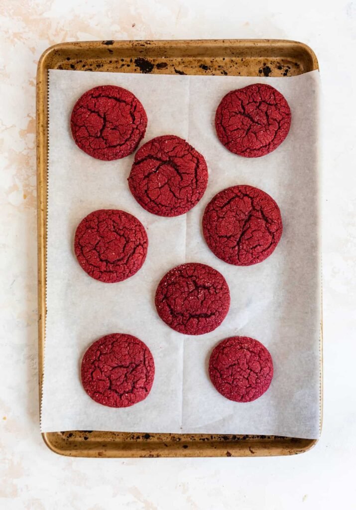 Red Velvet Cake Mix Cookies 