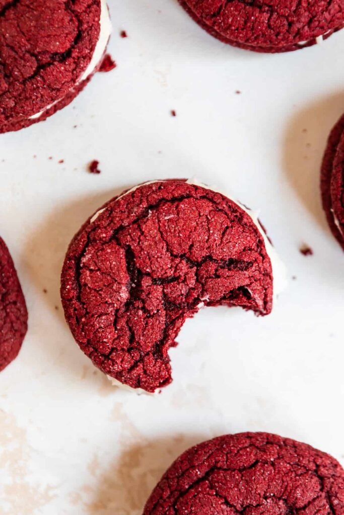 Red Velvet Cake Mix Cookies 
