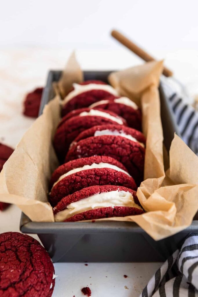 Red Velvet Cake Mix Cookies 