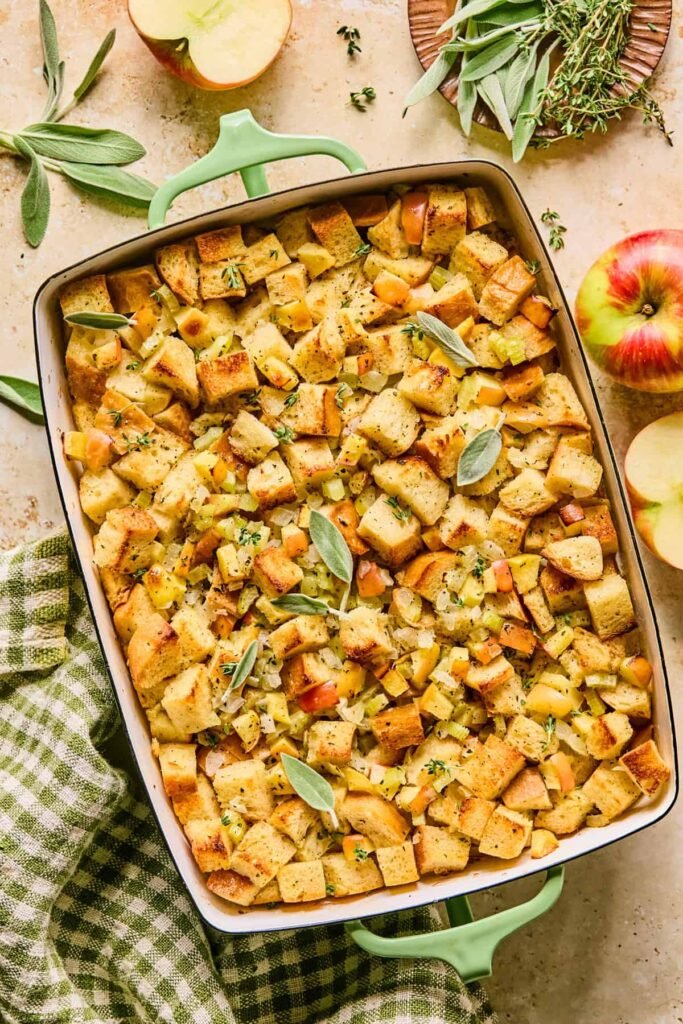 Simple Apple Sage Stuffing