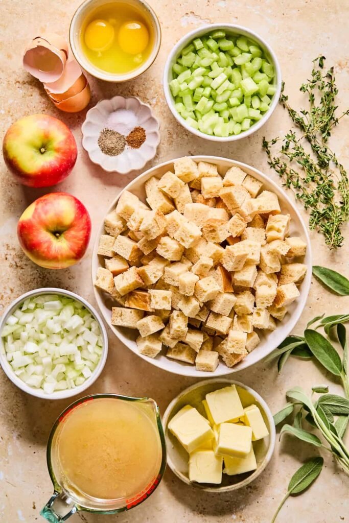 Simple Apple Sage Stuffing