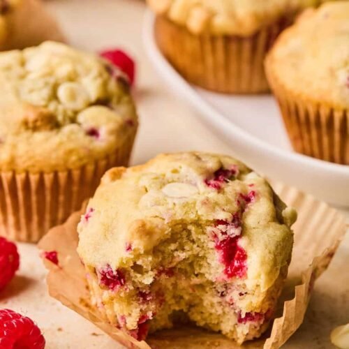 White Chocolate Raspberry Muffins