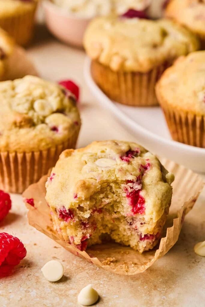 White Chocolate Raspberry Muffins