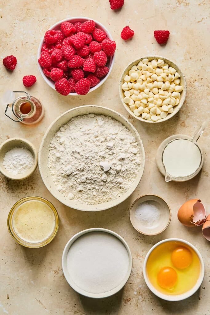 White Chocolate Raspberry Muffins