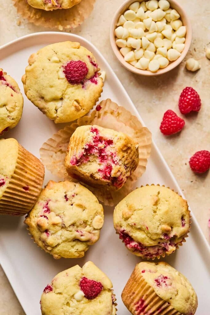 White Chocolate Raspberry Muffins