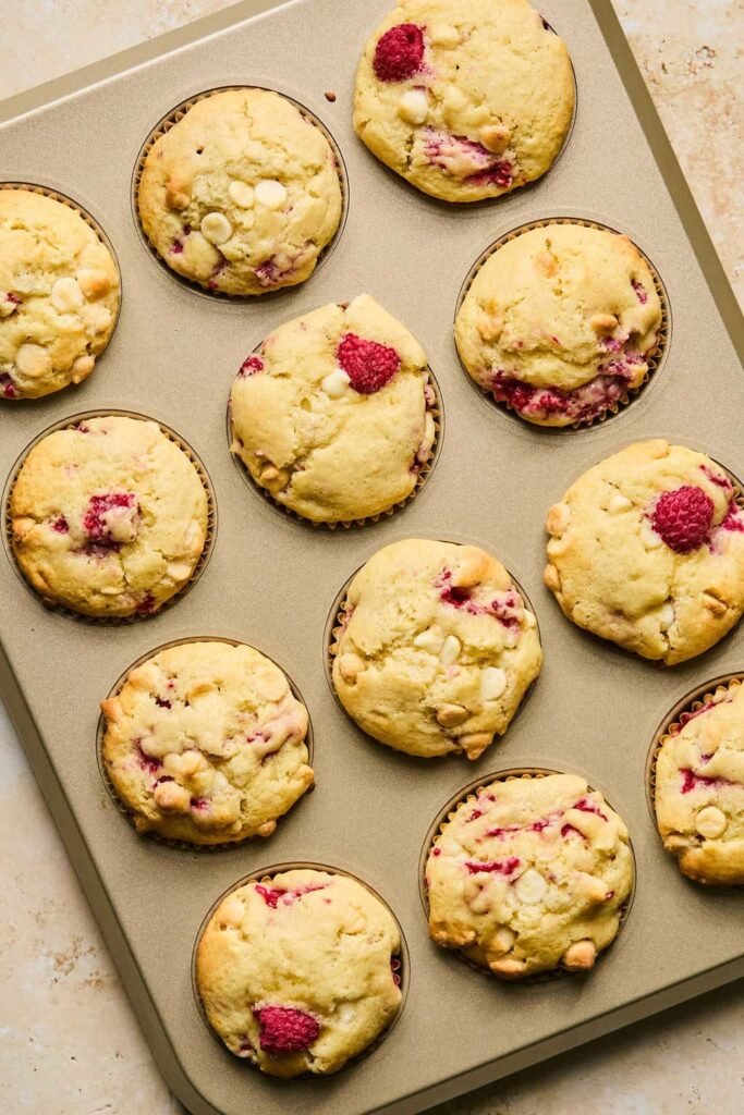 White Chocolate Raspberry Muffins