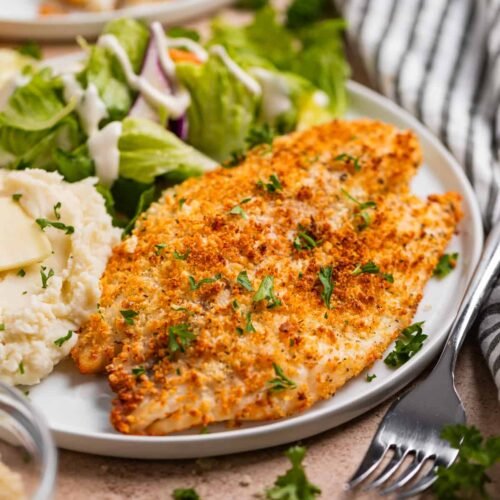 Air Fryer Parmesan-Crusted Tilapia