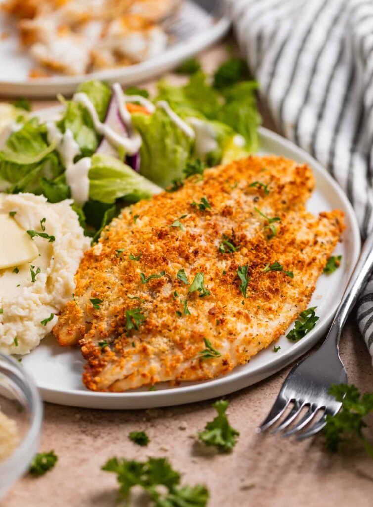 Air Fryer Parmesan-Crusted Tilapia