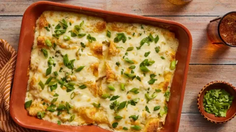 Chicken Enchiladas with Creamy Green Chile Sauce