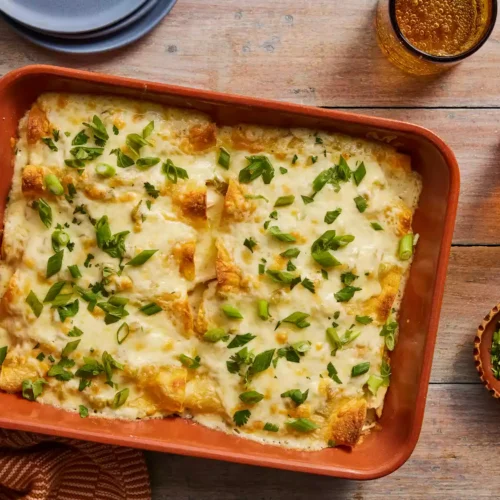 Chicken Enchiladas with Creamy Green Chile Sauce