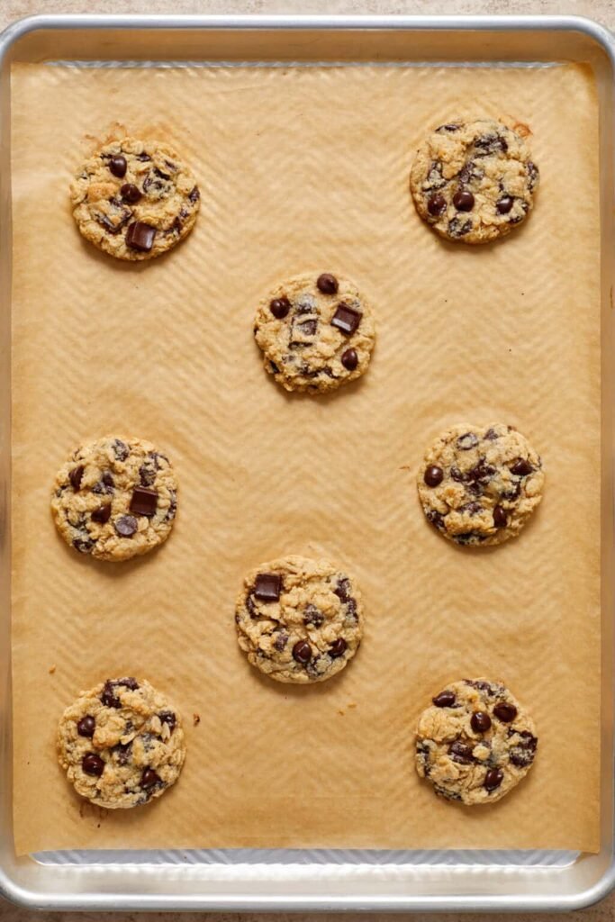 Gluten Free Almond Flour Oatmeal Chip Cookies