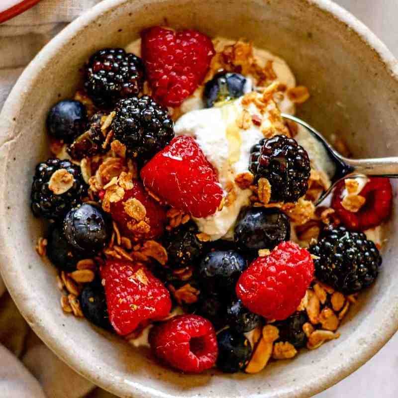 Greek Yoghurt with Berries and Seeds