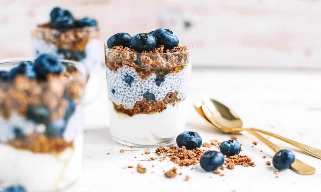 Greek Yogurt with Berries and Chia Seeds