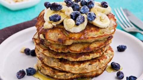 Healthy Banana Oatmeal Pancakes