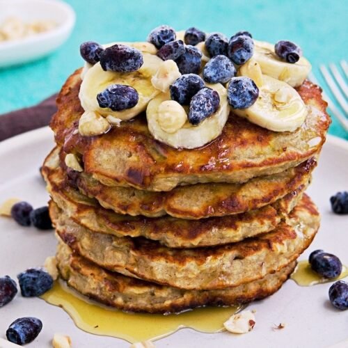 Healthy Banana Oatmeal Pancakes