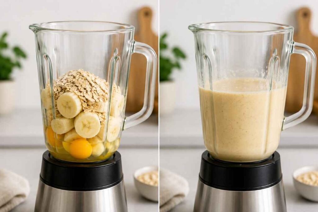 Healthy Banana Oatmeal Pancakes