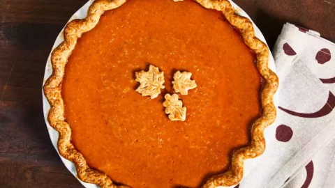 Homemade Fresh Pumpkin Pie