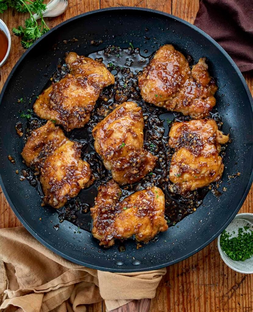 Honey Garlic Chicken Thighs