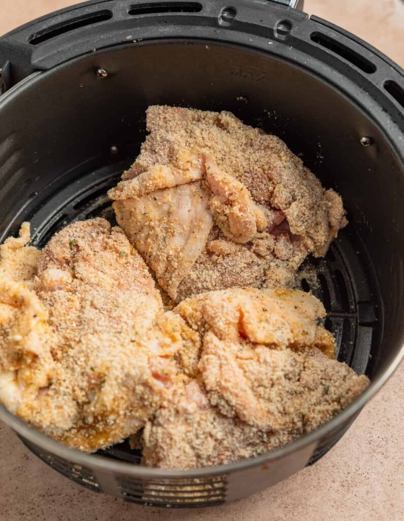 Parmesan Crusted Air Fryer Chicken Thighs