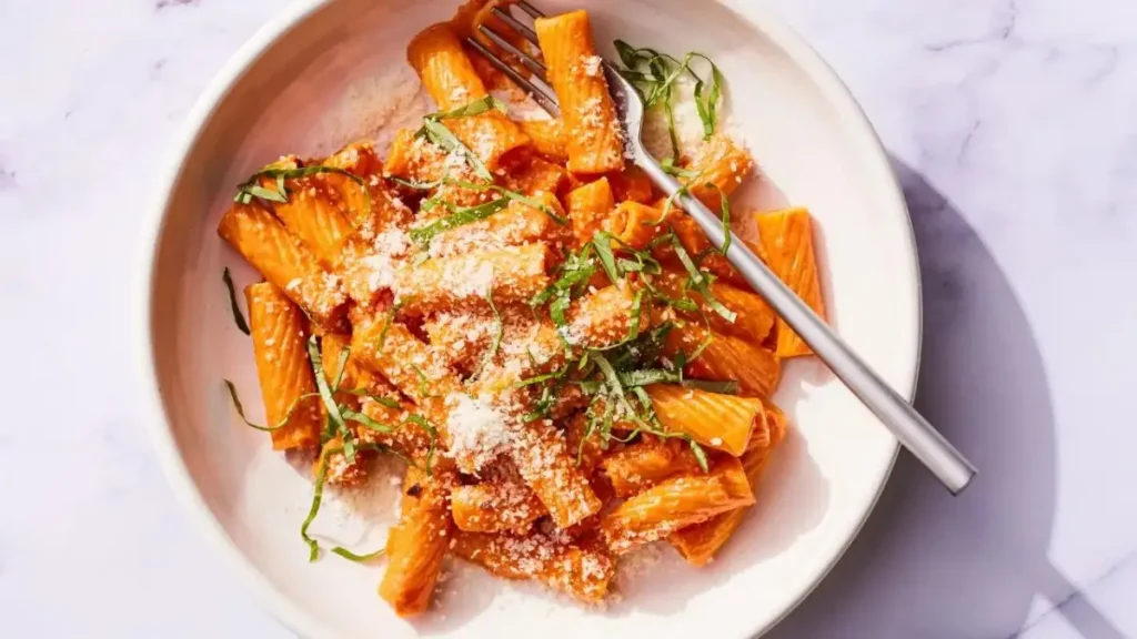 Rigatoni alla Vodka (Creamy Tomato Sauce)