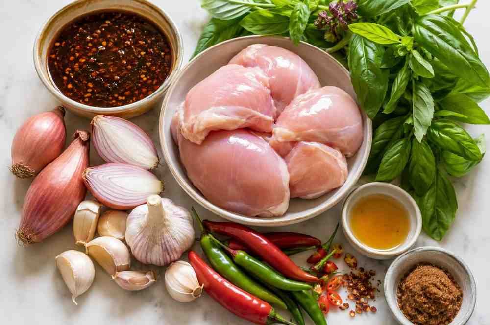 Spicy Thai Basil Chicken (Pad Krapow Gai)
